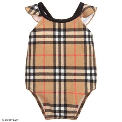 burberry baby girl outfit|Burberry baby swimsuit.